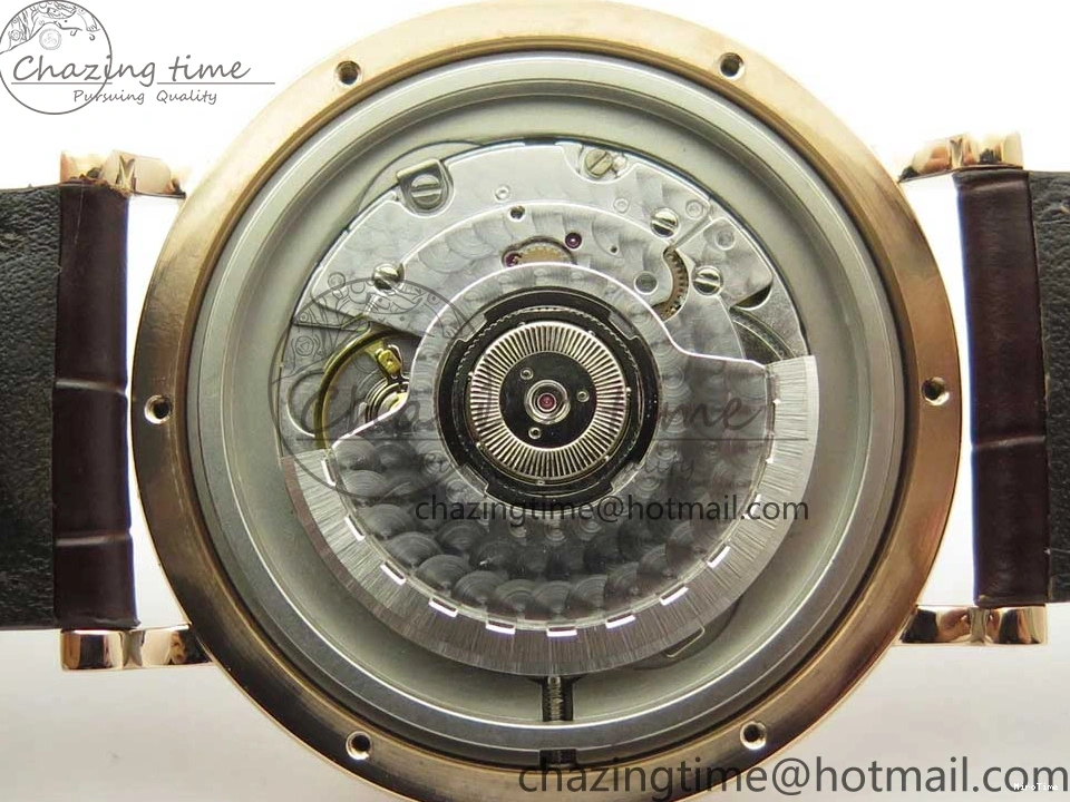 MIROTIME 0126 Portofino Automatic RG FKF 1:1 Best Edition White Dial on Brown Leather Strap A Practical 7140